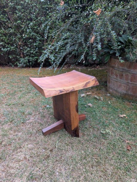 Walnut Stool, finished